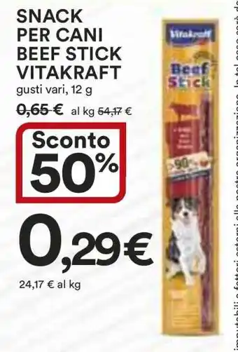 Coop Snack per Cani Beef Stick Vitakraft offerta