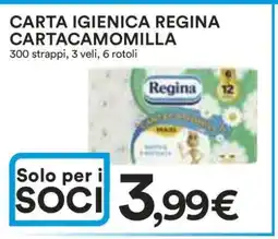 Coop Carta Igienica Regina Cartacamomilla offerta