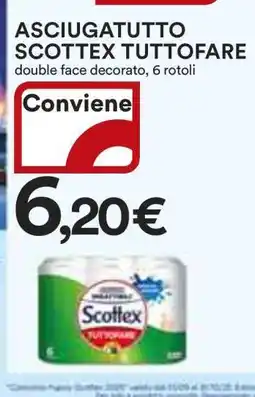 Coop ASCIUGATUTTO SCOTTEX TUTTOFARE offerta