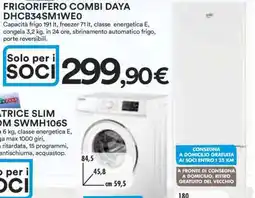 Coop FRIGORIFERO COMBI DAYA DHCB34SM1WE0 offerta