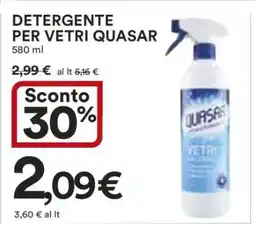 Coop DETERGENTE PER VETRI QUASAR offerta