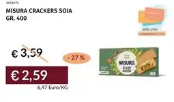 Prezzemolo e Vitale Misura crackers soia offerta