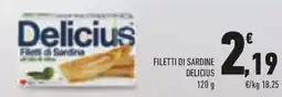 Conad Filetti di sardine DELICIUS offerta