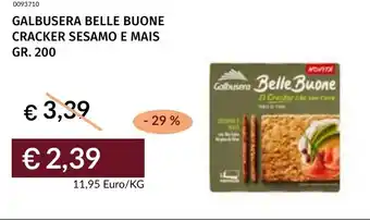Prezzemolo e Vitale Galbusera belle buone cracker sesamo e mais offerta
