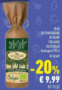 Conad Olio extravergine di oliva italiano OLIV'EOLIO biologico offerta