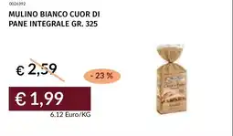 Prezzemolo e Vitale Mulino bianco cuor di pane integrale offerta