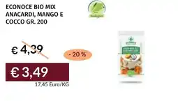 Prezzemolo e Vitale Econoce bio mix anacardi, mango e cocco offerta