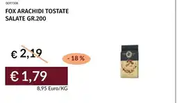 Prezzemolo e Vitale Fox arachidi tostate salate offerta
