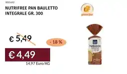Prezzemolo e Vitale Nutrifree pan bauletto integrale offerta