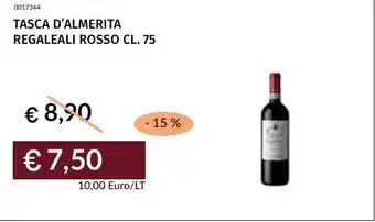 Prezzemolo e Vitale Tasca d'almerita regaleali rosso offerta