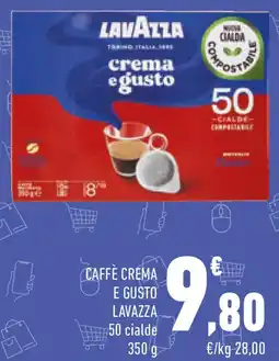 Conad Caffè crema e gusto LAVAZZA 50 cialde offerta