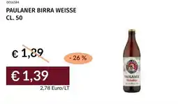 Prezzemolo e Vitale Paulaner birra weisse offerta