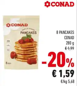 Conad 8 pancakes CONAD offerta