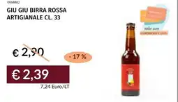 Prezzemolo e Vitale Giu giu birra rossa artigianale offerta