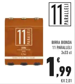 Conad Birra bionda 11 PARALLELI offerta