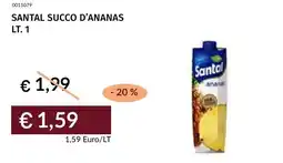Prezzemolo e Vitale Santal succo d'ananas offerta