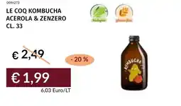 Prezzemolo e Vitale Le coq kombucha acerola & zenzero offerta