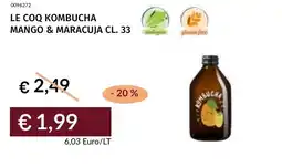 Prezzemolo e Vitale Le coq kombucha mango & maracuja offerta