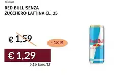 Prezzemolo e Vitale Red bull senza zucchero lattina offerta