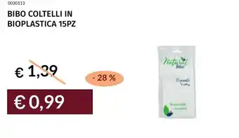 Prezzemolo e Vitale Bibo coltelli in bioplastica offerta