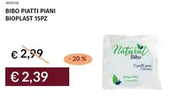 Prezzemolo e Vitale Bibo piatti piani bioplast offerta