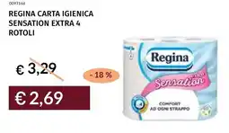 Prezzemolo e Vitale Regina carta igienica sensation extra 4 rotoli offerta