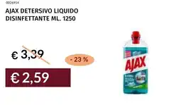 Prezzemolo e Vitale Ajax detersivo liquido disinfettante offerta