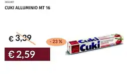 Prezzemolo e Vitale Cuki alluminio mt 16 offerta