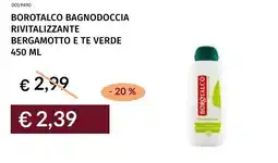 Prezzemolo e Vitale Borotalco bagnodoccia rivitalizzante bergamotto e te verde offerta