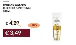 Prezzemolo e Vitale Pantene balsamo rigenera & protegge offerta