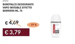 Prezzemolo e Vitale Borotalco deodorante vapo invisible effetto barriera offerta