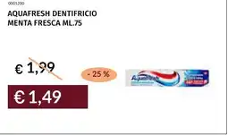 Prezzemolo e Vitale Aquafresh dentifricio menta fresca offerta