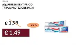 Prezzemolo e Vitale Aquafresh dentifricio tripla protezione offerta