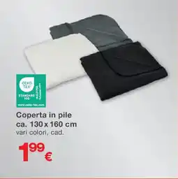 KiK Coperta in pile ca. 130 x 160 cm offerta