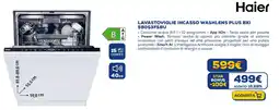 Euronics Haier LAVASTOVIGLIE INCASSO WASHLENS PLUS BXI 5BOS3FSBU offerta