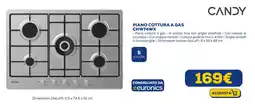 Euronics CANDY PIANO COTTURA A GAS CHW74WX offerta