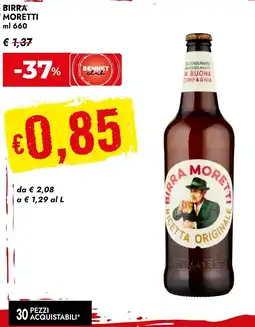 Bennet Birra MORETTI offerta