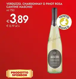 Bennet Verduzzo, chardonnay o pinot rosa cantine maschio offerta