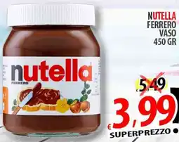 Il Genio Supermercato Nutella ferrero vaso offerta