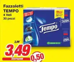 Prix Quality Fazzoletti TEMPO 4 Veli offerta