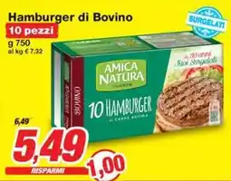Prix Quality Hamburger di Bovino 10 pezzi offerta