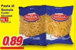 Prix Quality Pasta di Semola Fusilli/ Elicoidali REGGIA offerta