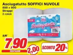 Prix Quality Asciugatutto SOFFICI NUVOLE offerta