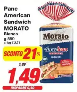 Prix Quality Pane American Sandwich MORATO offerta