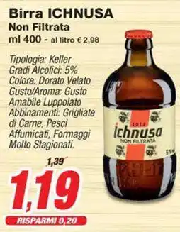 Prix Quality Birra ICHNUSA offerta