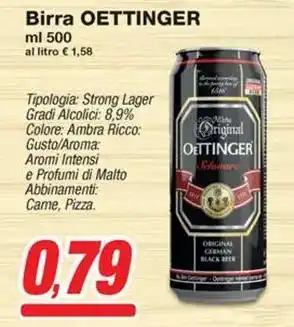 Prix Quality Birra OETTINGER offerta