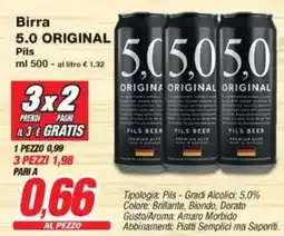 Prix Quality Birra 5.0 ORIGINAL Pils offerta