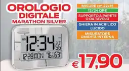 Prix Quality Orologio digitale marathon silver offerta