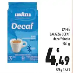 Conad Caffè LAVAZZA decaf decaffeinato offerta