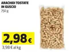 Coop Arachidi tostate in guscio offerta